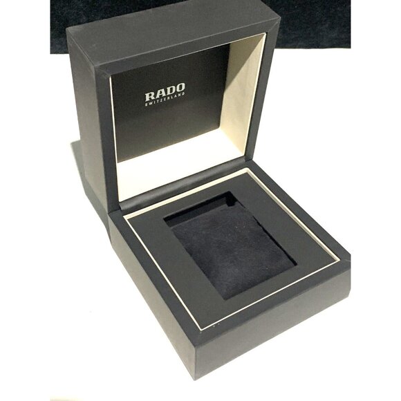 Rado Watch Box Presentation Black White Cardboard Gift Empty With Booklet - Picture 5 of 10